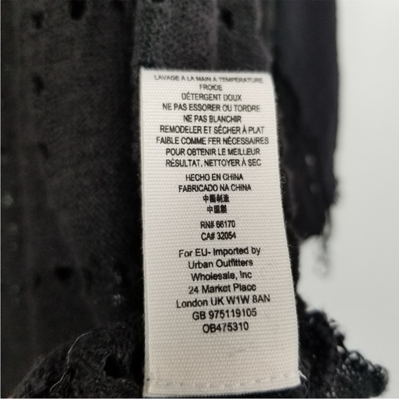 Free People Summer Lovin’ Black Linen Blend Tunic Blouse Top - Picture 7 of 8